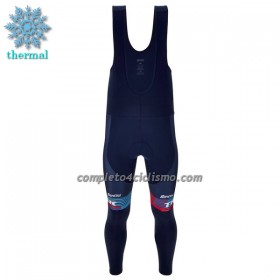 Calzamaglia con bretelle 2023 Trek Factory Racing XC Winter Invernale Blu Scuro
